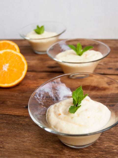 receta mousse de naranja con yogur